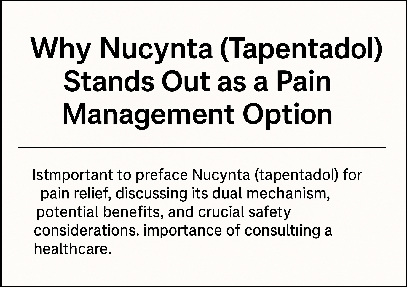 Tapentadol online